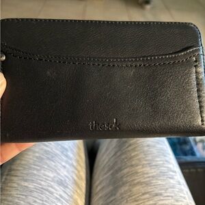 The Sak Black Leather Card Holder